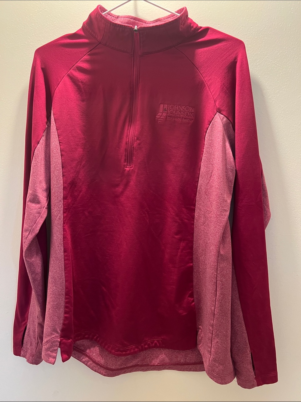 Sport-Tek Women's Maroon & Light Maroon Half-Zip Pullover